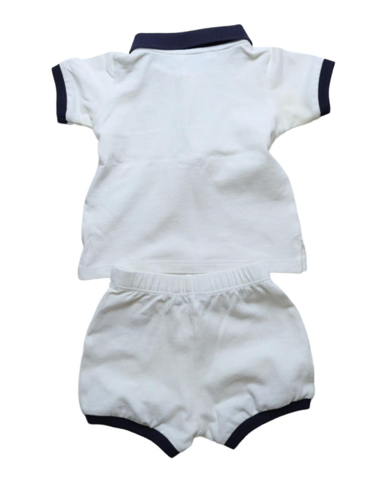 A White Shorts Sets from Moncler in size 6-12M for boy. (Back View)