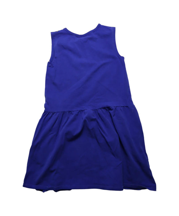 A Blue Sleeveless Dresses from Rock Your Kid in size 10Y for girl. (Back View)