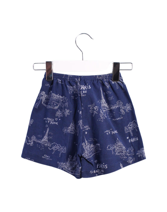 A Blue Shorts from Petit Bateau in size 6T for boy. (Back View)