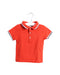 A Red Short Sleeve Polos from Jacadi in size 18-24M for boy. (Front View)