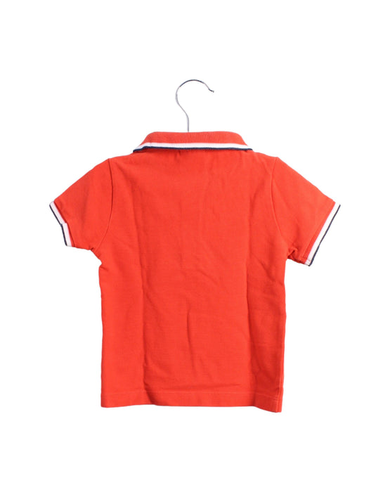 A Red Short Sleeve Polos from Jacadi in size 18-24M for boy. (Back View)