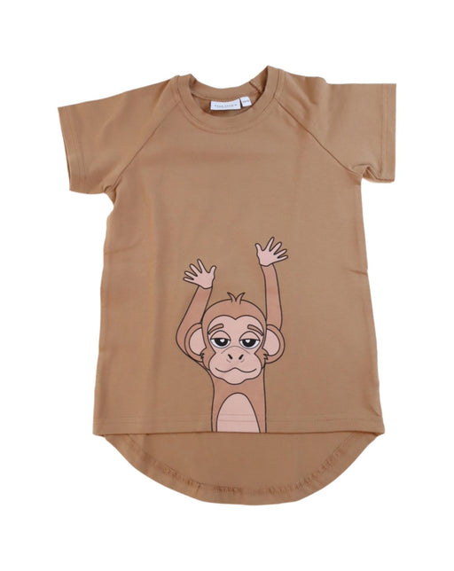 A Brown Short Sleeve T Shirts from Dear Sophie in size 4T for boy. (Front View)