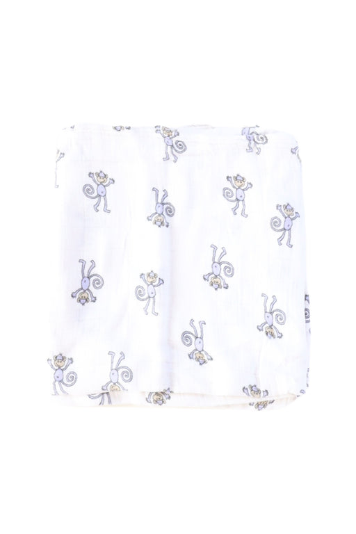 A White Swaddles from Aden & Anais in size O/S for neutral. (Front View)