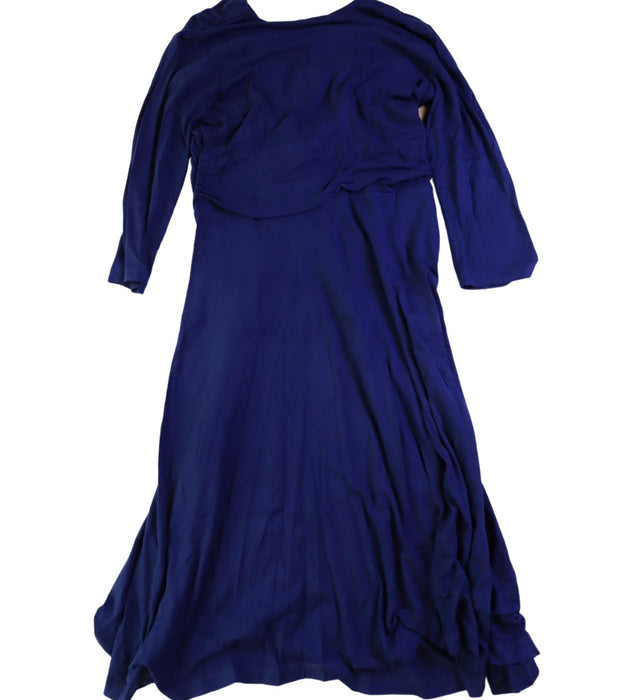 A Blue Long Sleeve Dresses from Seraphine in size M for maternity. (Back View)