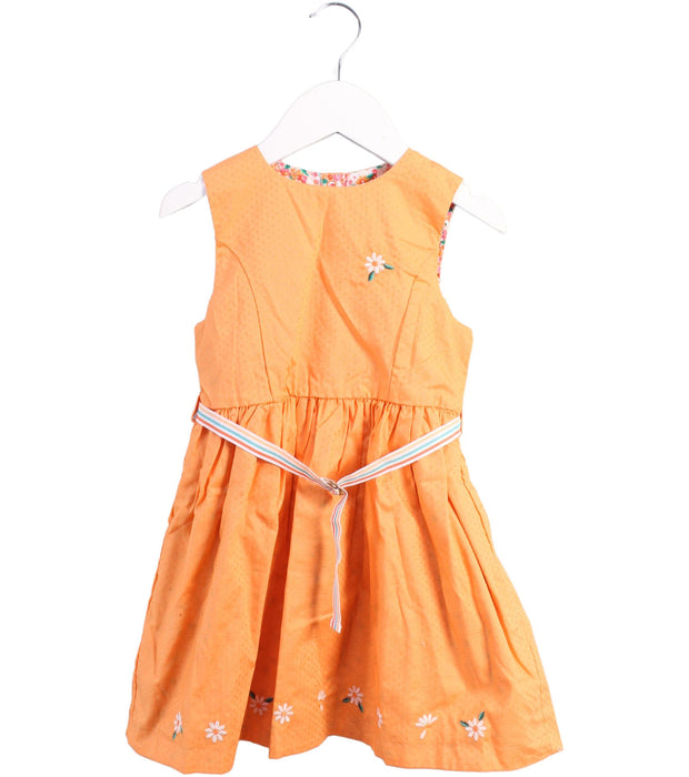 A Orange Sleeveless Dresses from Sergent Major in size 3T for girl. (Front View)