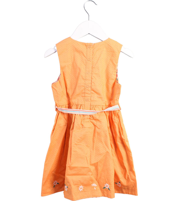 A Orange Sleeveless Dresses from Sergent Major in size 3T for girl. (Back View)