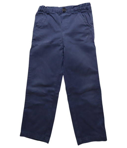 A Blue Casual Pants from The Little White Company in size 4T for boy. (Front View)