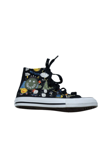 A Black Sneakers from Converse in size 5T for boy. (Front View)