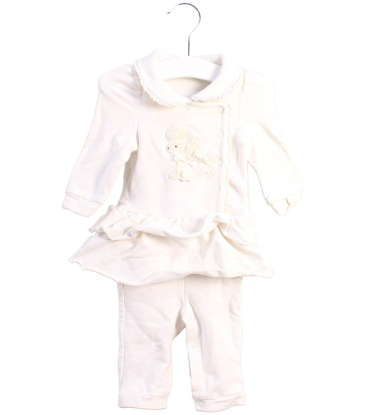 A White Jumpsuits from Nicholas & Bears in size 3-6M for girl. (Front View)