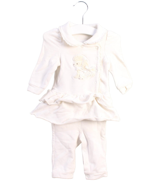 A White Jumpsuits from Nicholas & Bears in size 3-6M for girl. (Front View)