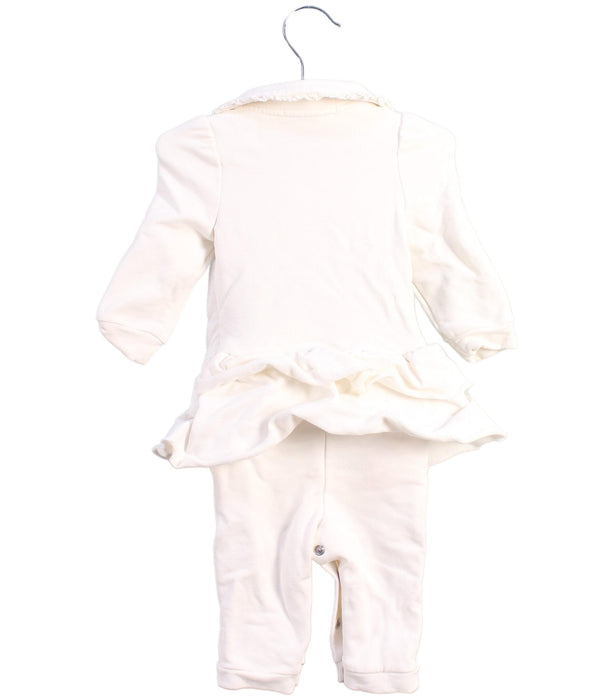 A White Jumpsuits from Nicholas & Bears in size 3-6M for girl. (Back View)