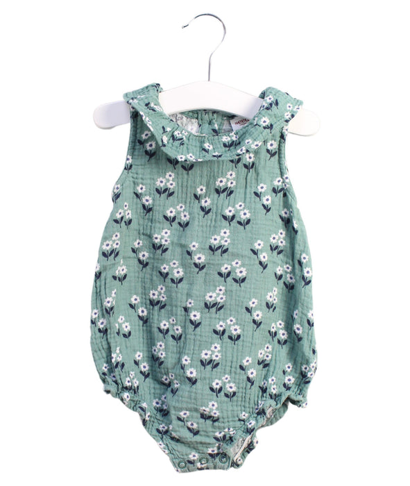 A Green Bodysuits from Seed in size 12-18M for girl. (Front View)