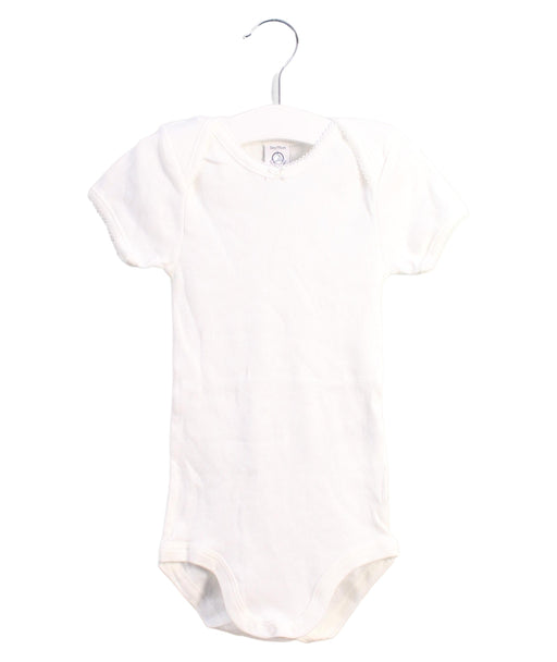 A White Bodysuits from Petit Bateau in size 3T for neutral. (Front View)