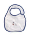 A White Bibs from The Little White Company in size O/S for neutral. (Front View)