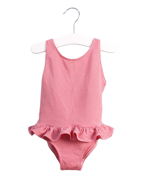 A Red Bodysuits from Bout'Chou in size 2T for girl. (Front View)