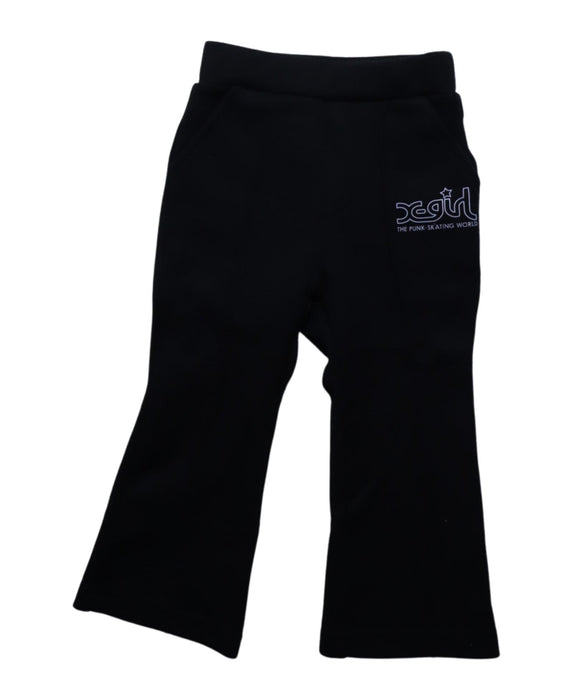 A Black Active Pants from X-Girl Stages in size 18-24M for girl. (Front View)