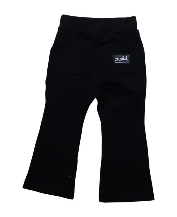 A Black Active Pants from X-Girl Stages in size 18-24M for girl. (Back View)