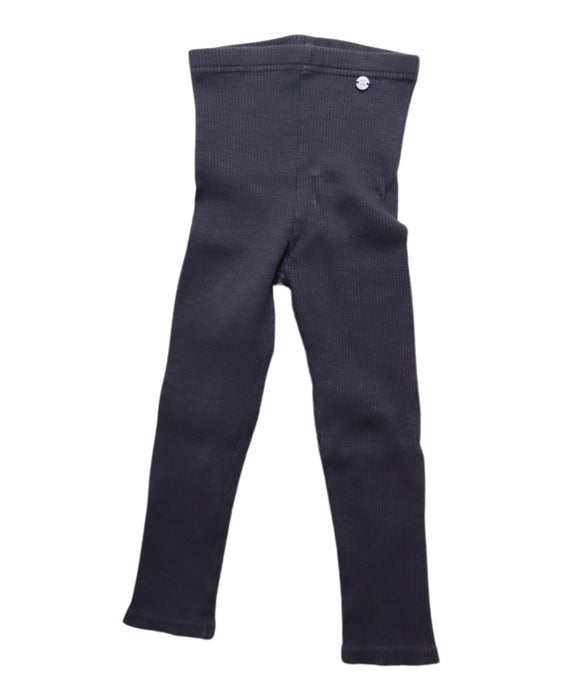 A Navy Leggings from Petit Main in size 2T for girl. (Front View)