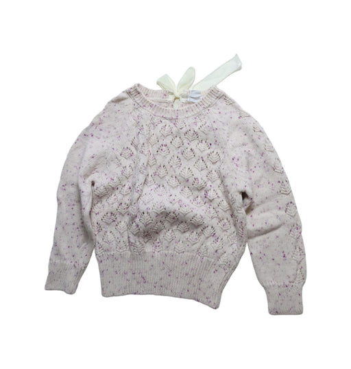 A Purple Knit Sweaters from Jamie Kay in size 3T for girl. (Front View)