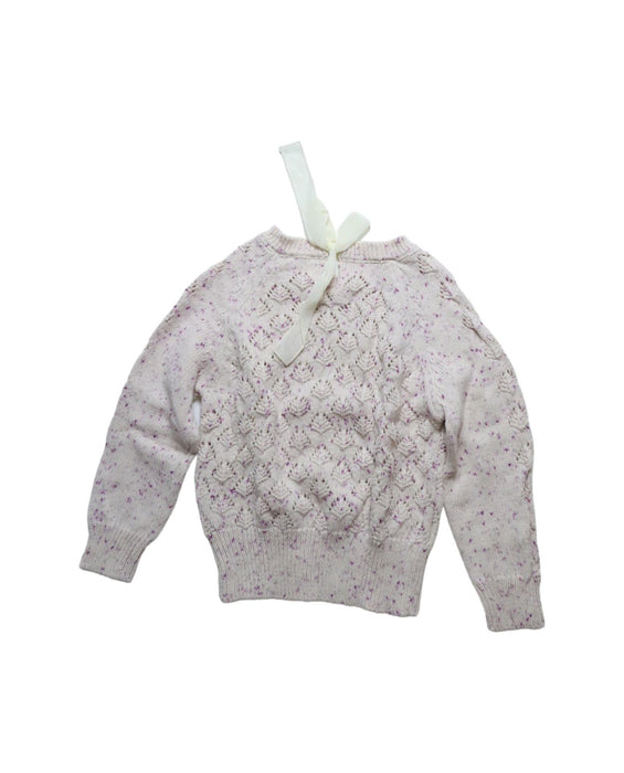 A Purple Knit Sweaters from Jamie Kay in size 3T for girl. (Back View)