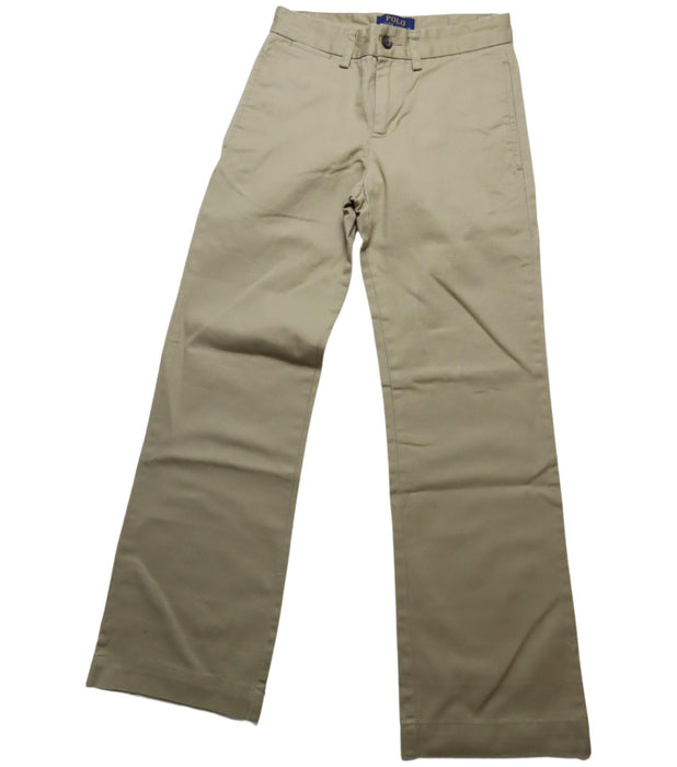 A Beige Casual Pants from Polo Ralph Lauren in size 8Y for boy. (Front View)