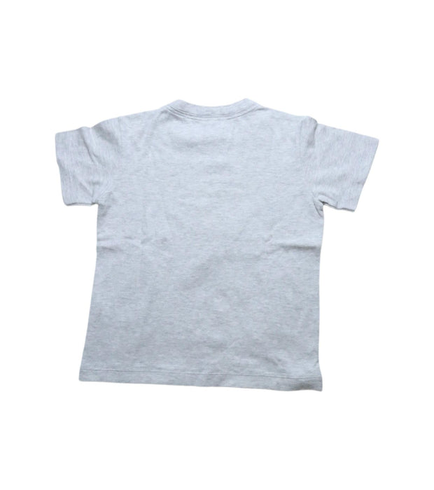 A Grey Short Sleeve T Shirts from Petit Bateau in size 6T for boy. (Back View)