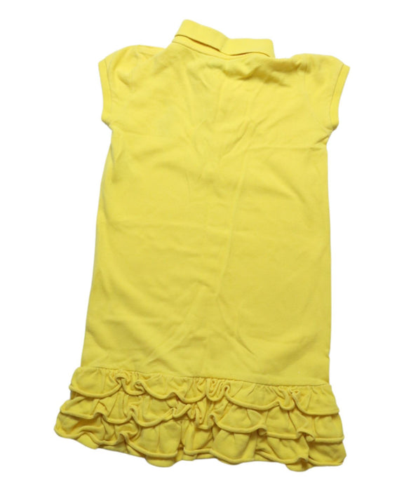 A Yellow Short Sleeve Dresses from Ralph Lauren in size 6T for girl. (Back View)