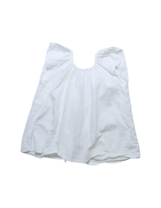 A White Sleeveless Tops from Kidsagogo in size 2T for girl. (Front View)