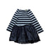 A Navy Long Sleeve Dresses from Anthem of the Ants in size 3T for girl. (Front View)