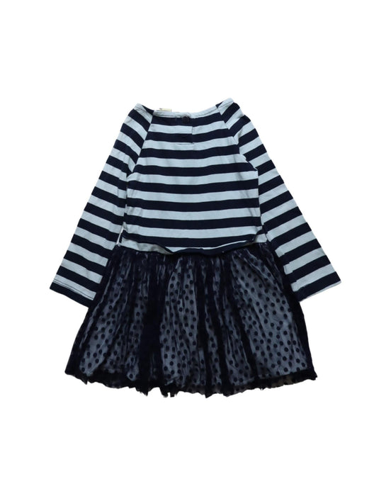 A Navy Long Sleeve Dresses from Anthem of the Ants in size 3T for girl. (Back View)