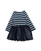 A Navy Long Sleeve Dresses from Anthem of the Ants in size 3T for girl. (Back View)