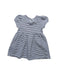 A Navy Short Sleeve Dresses from Seed in size 6-12M for girl. (Back View)