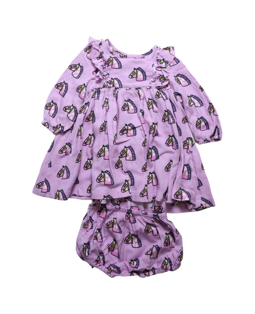 A Purple Dress Sets from Stella McCartney in size 6-12M for girl. (Front View)