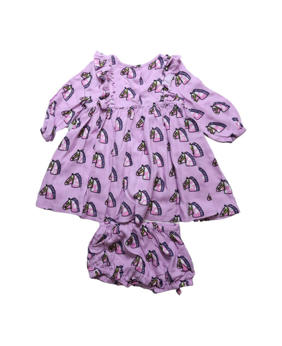 A Purple Dress Sets from Stella McCartney in size 6-12M for girl. (Back View)