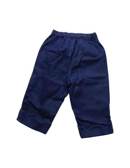 A Blue Casual Pants from Jacadi in size 6-12M for girl. (Back View)