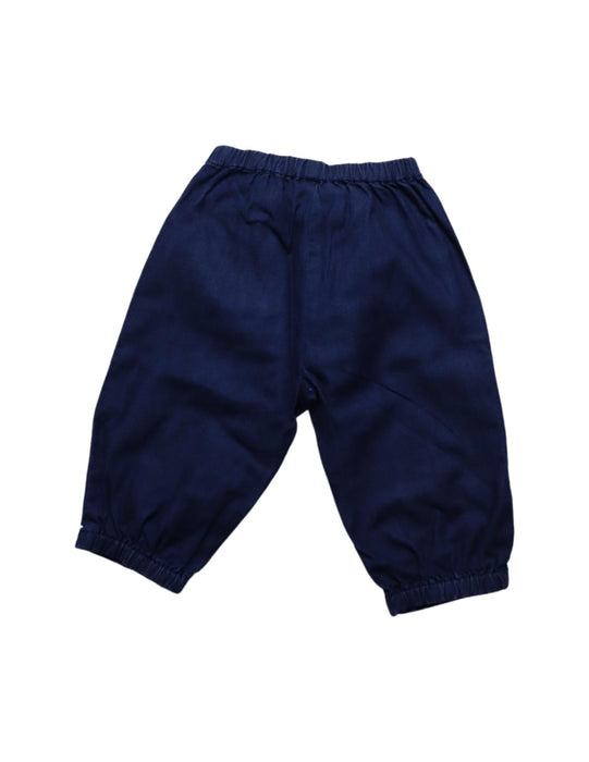 A Blue Casual Pants from Jacadi in size 6-12M for girl. (Back View)