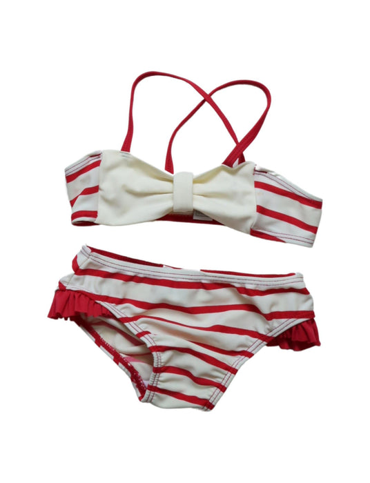 A Red Bikinis from Chicco in size 6-12M for girl. (Front View)