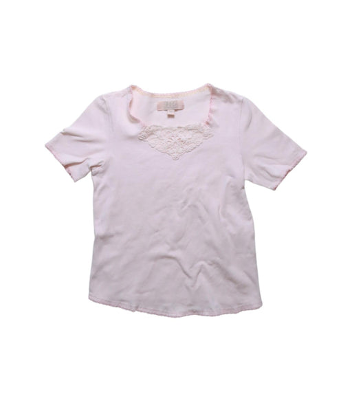 A Pink Short Sleeve T Shirts from Marco & Mari in size 3T for girl. (Front View)