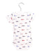 A White Bodysuits from Petit Bateau in size 0-3M for neutral. (Back View)