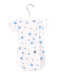 A White Bodysuits from Petit Bateau in size 0-3M for girl. (Back View)