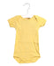 A Yellow Bodysuits from Petit Bateau in size 0-3M for neutral. (Front View)