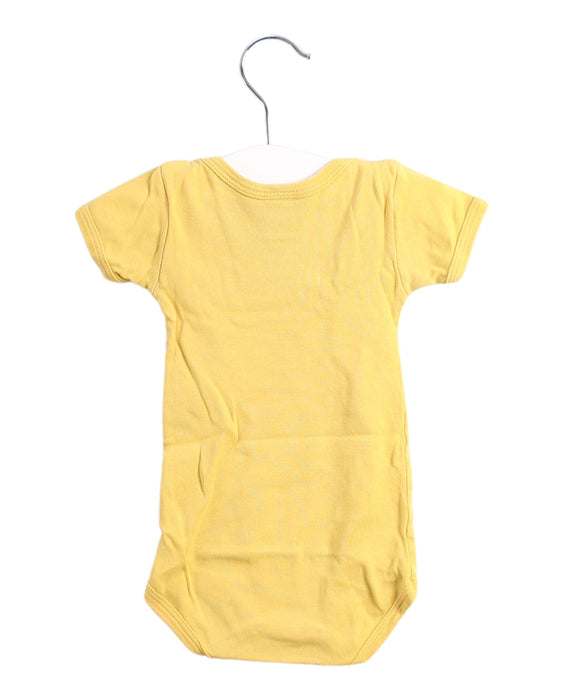 A Yellow Bodysuits from Petit Bateau in size 0-3M for neutral. (Back View)