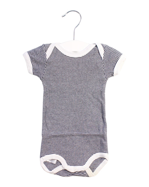 A Blue Bodysuits from Petit Bateau in size 0-3M for neutral. (Front View)