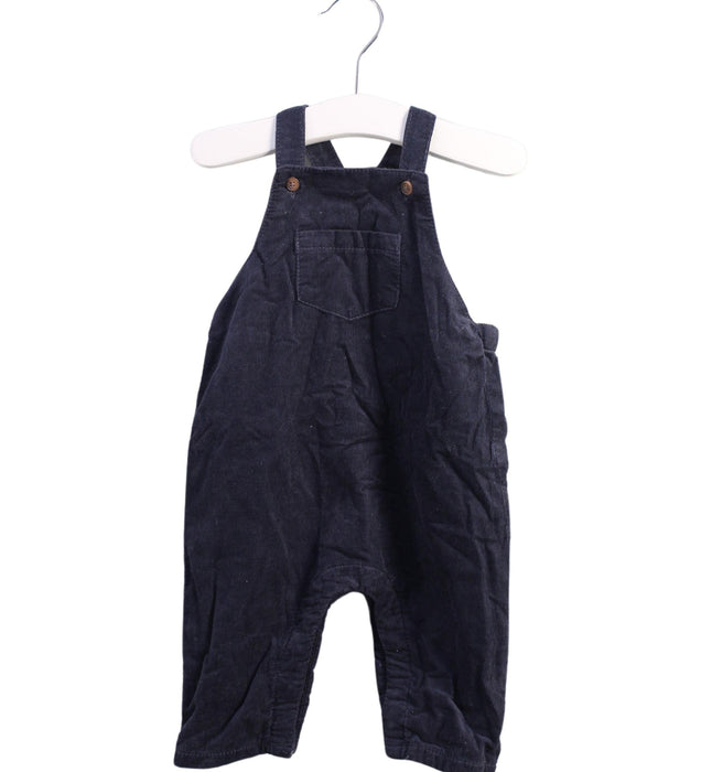 A Blue Long Overalls from Bout'Chou in size 0-3M for boy. (Front View)