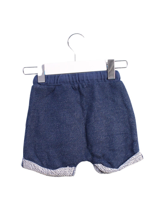 A Blue Shorts from Bout'Chou in size 6-12M for neutral. (Back View)