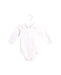 A White Bodysuits from Cyrillus in size 3-6M for neutral. (Front View)