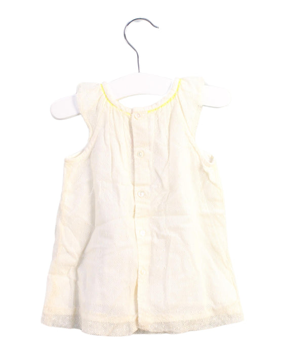 A White Short Sleeve Dresses from Bonpoint in size 0-3M for girl. (Back View)