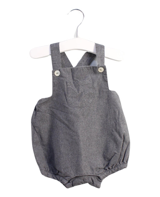 A Grey Overall Shorts from Jacadi in size 3-6M for girl. (Front View)