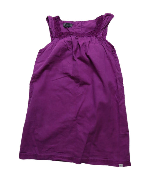 A Purple Sleeveless Dresses from Roots in size 5T for girl. (Front View)