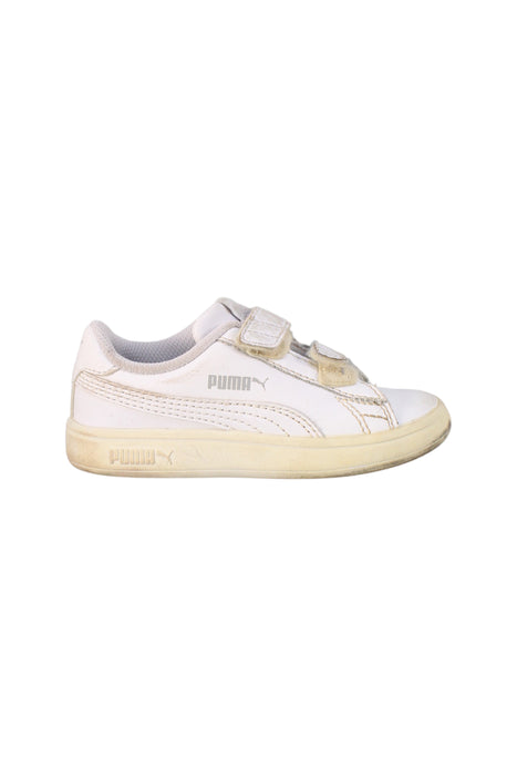 A White Sneakers from Puma in size 18-24M for neutral. (Back View)